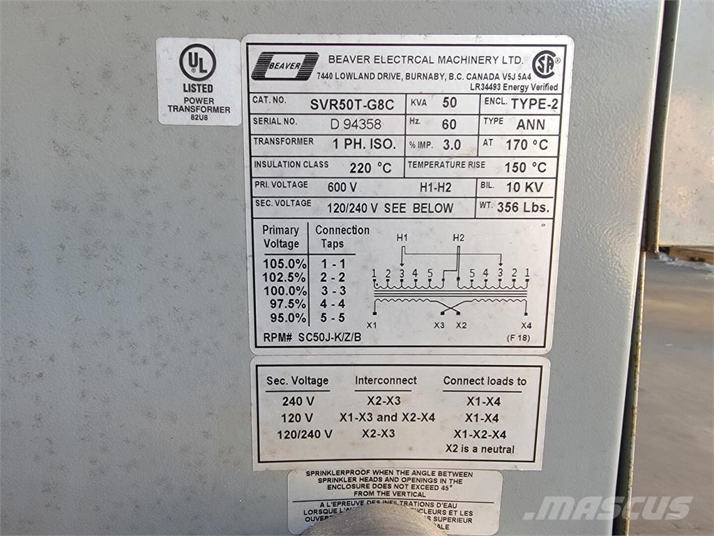  BEAVER SVR50T-G8C Stavebnictví - ostatní