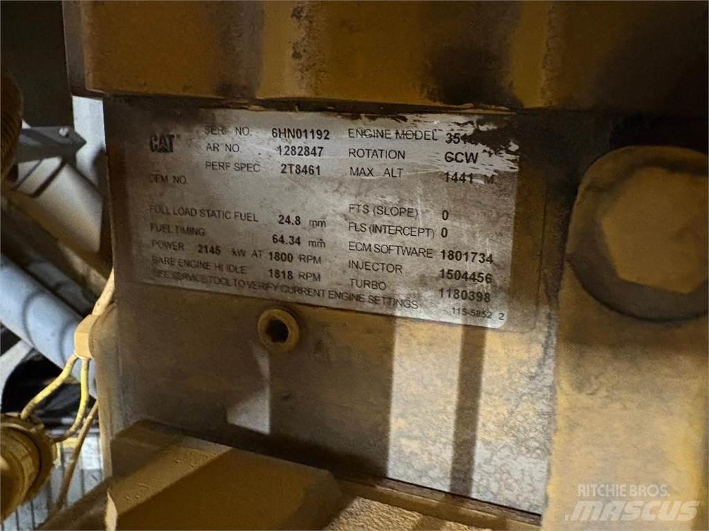 CAT 3516B Naftové generátory