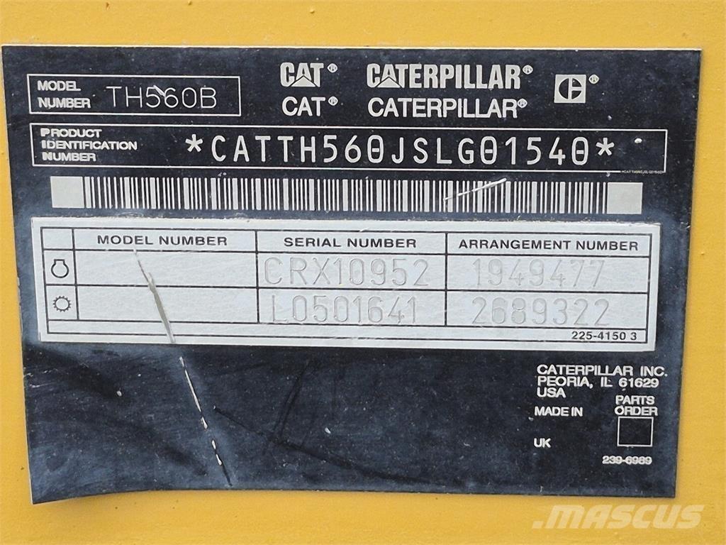 CAT TH560B Teleskopické nakladače pro zemědělství