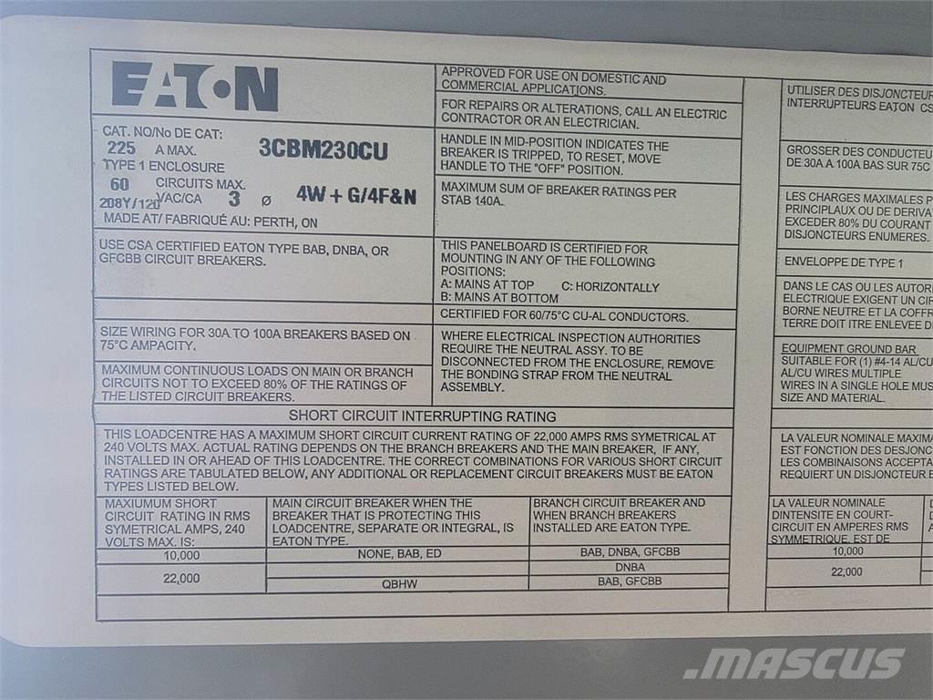 Eaton 3CBM230CU Stavebnictví - ostatní