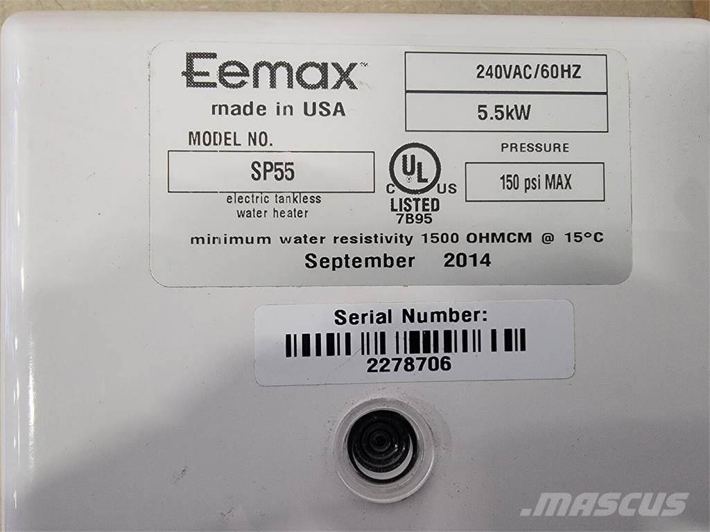  EEMAX SP55 Topení a zařízení pro rozmrazování