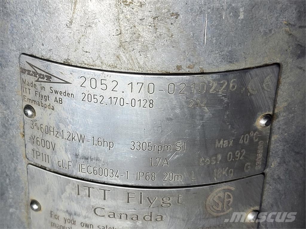 Flygt 2052.170-0128 Vodní čerpadla