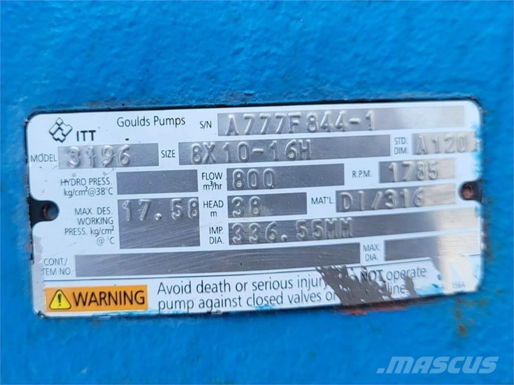  GOULDS 3196 Vodní čerpadla