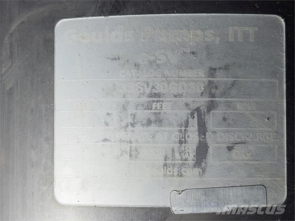  GOULDS 33SV30GD30 Vodní čerpadla