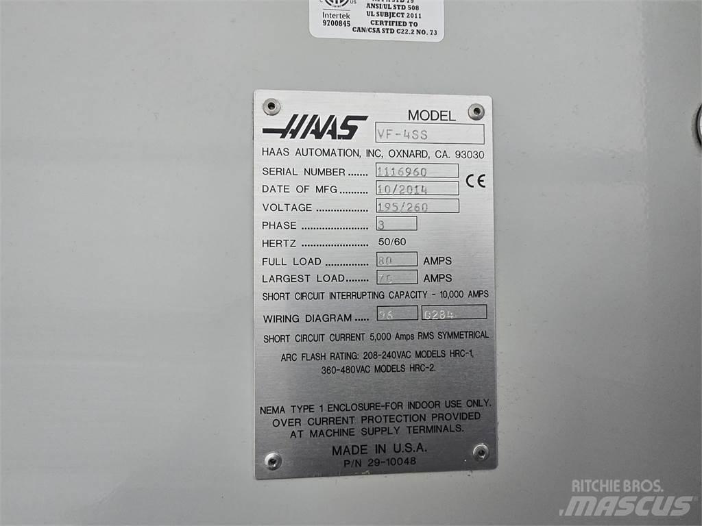 Haas VF-4SS Stavebnictví - ostatní