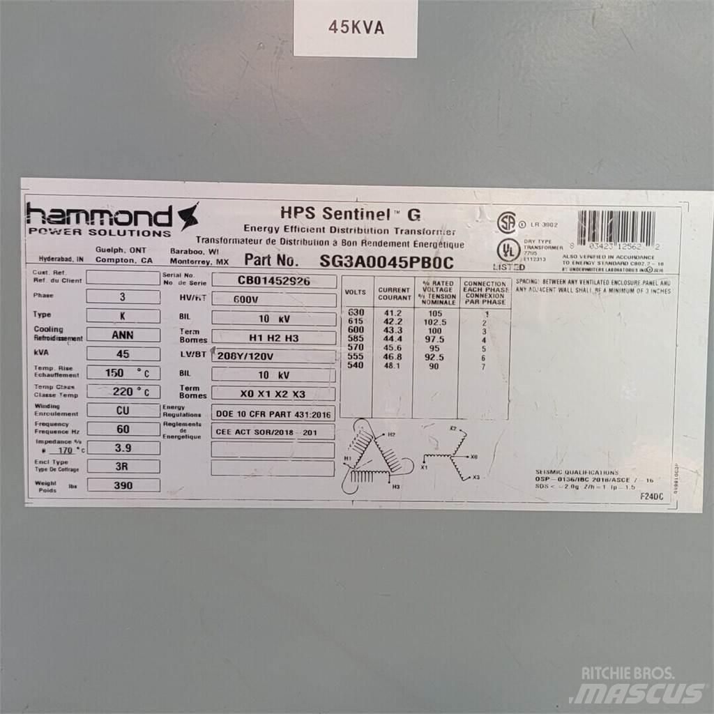  HAMMOND SG3A0045PB0C Stavebnictví - ostatní