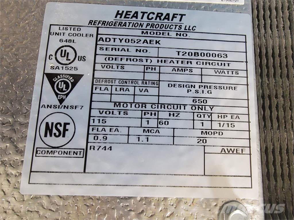  HEATCRAFT ADTY052AEK Topení a zařízení pro rozmrazování