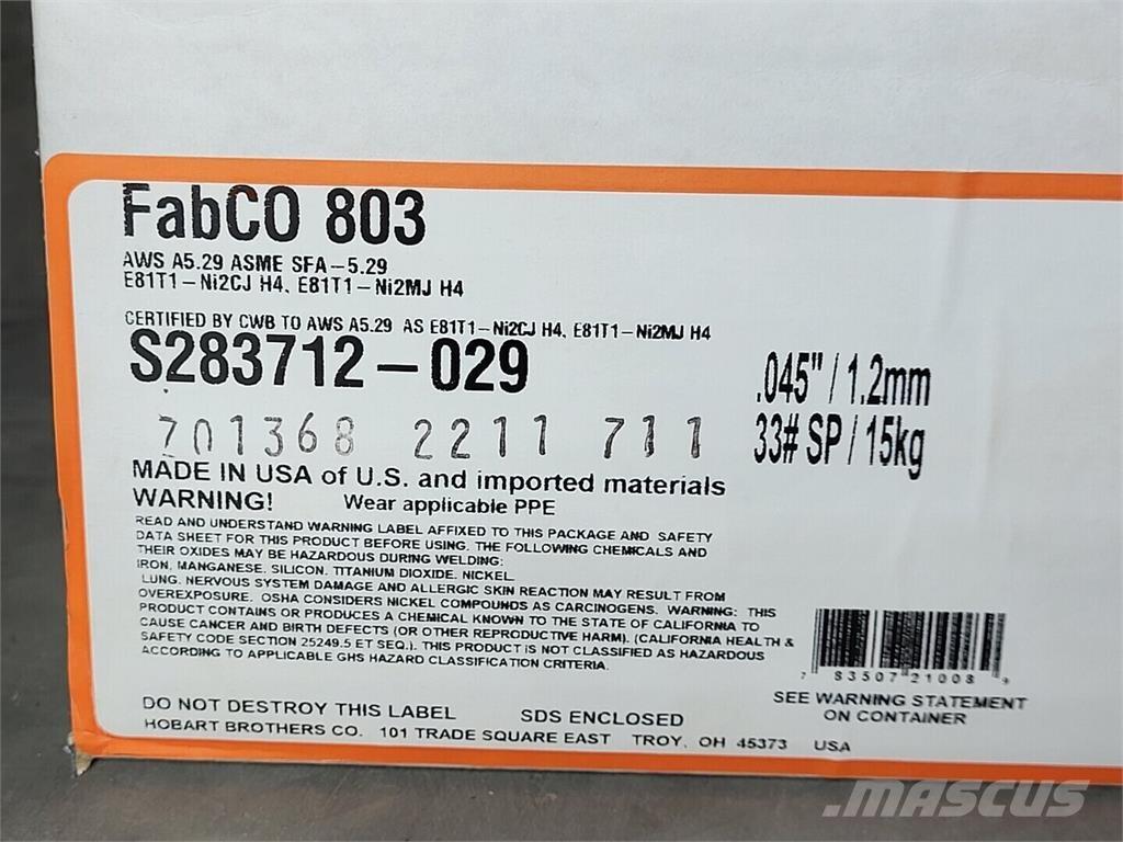 Hobart S283712-029 Svářecí stroje