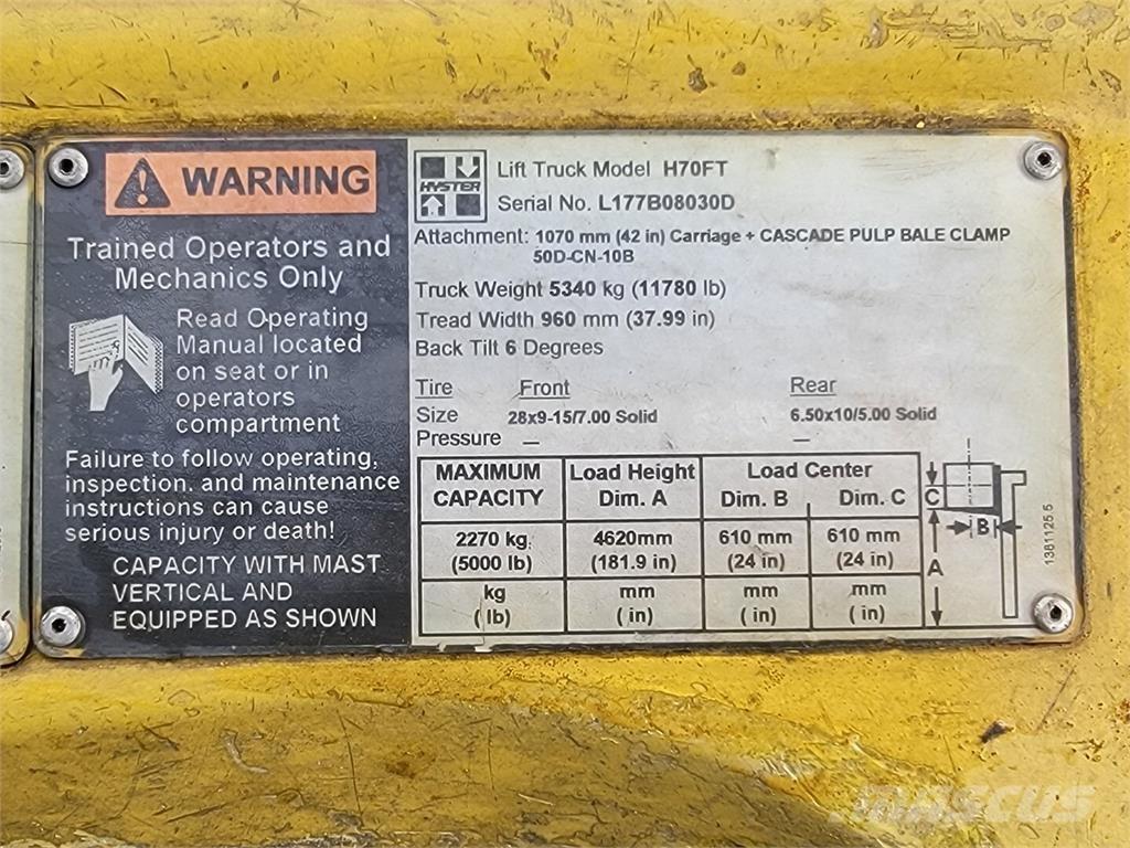 Hyster H70FT Stavebnictví - ostatní