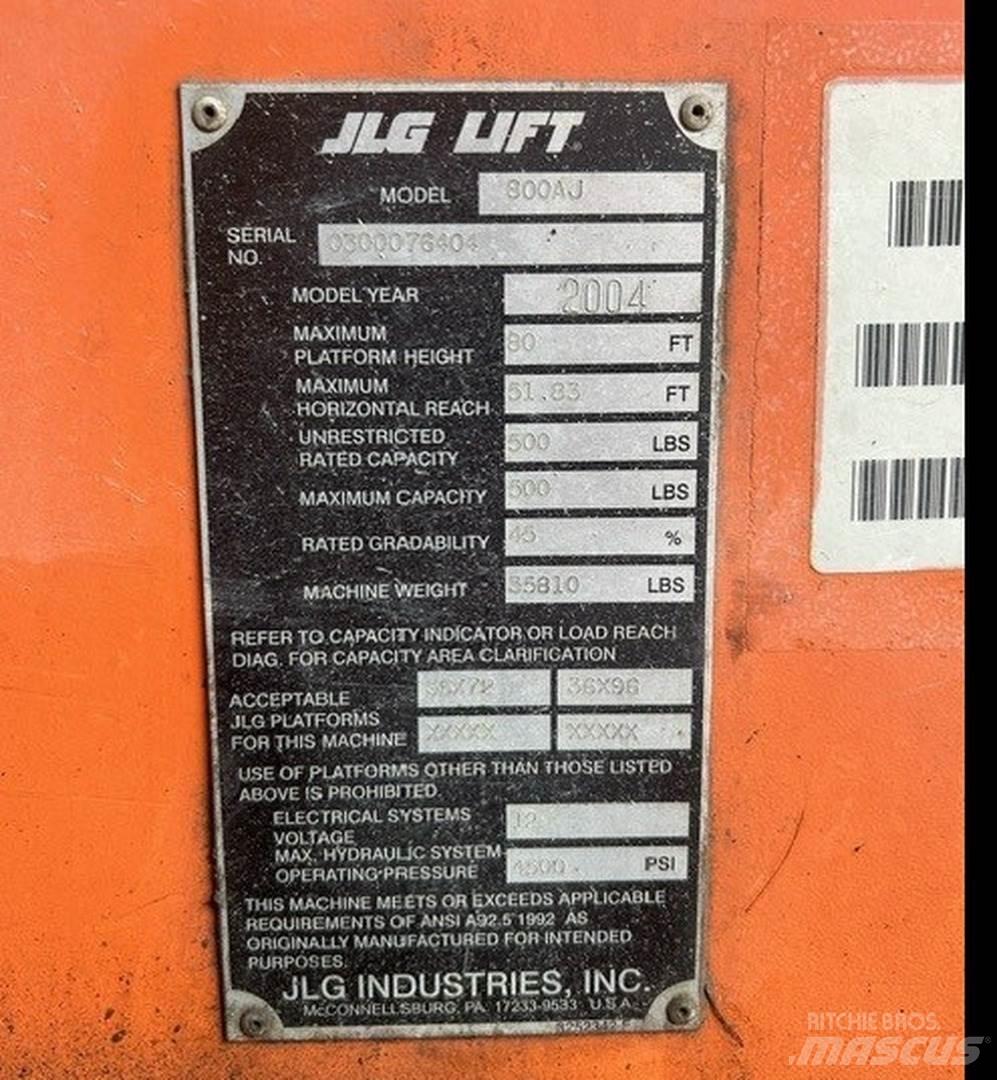 JLG 800AJ Kloubové plošiny