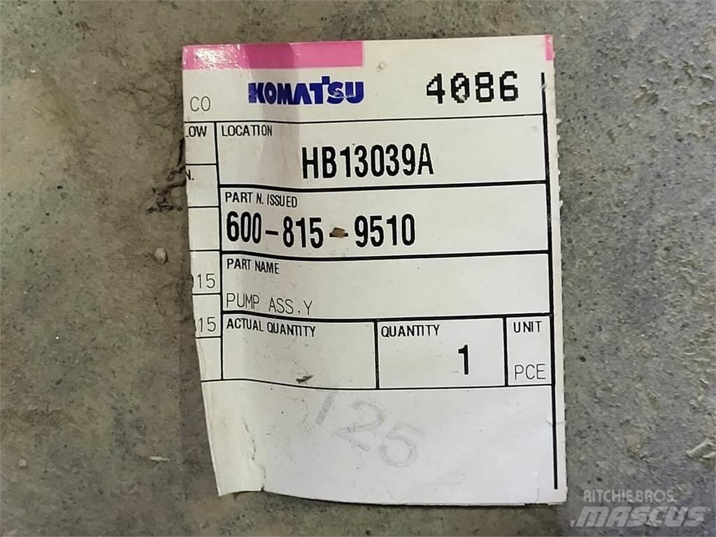 Komatsu 600-815-9510 Vodní čerpadla