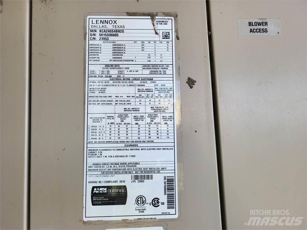  LENNOX KCA240S4BN2G Topení a zařízení pro rozmrazování