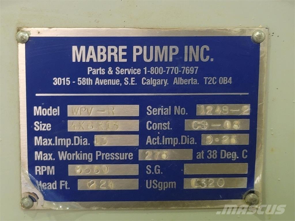  MABRE PUMP WPV-R Vodní čerpadla
