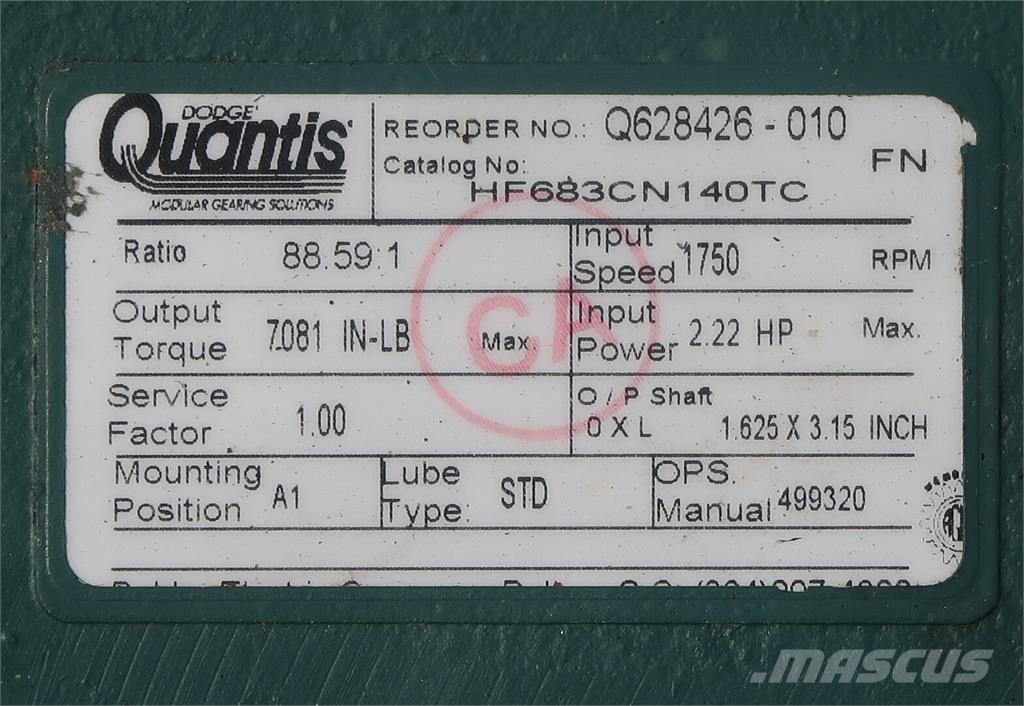  QUANTIS HF683CN140TC Stavebnictví - ostatní