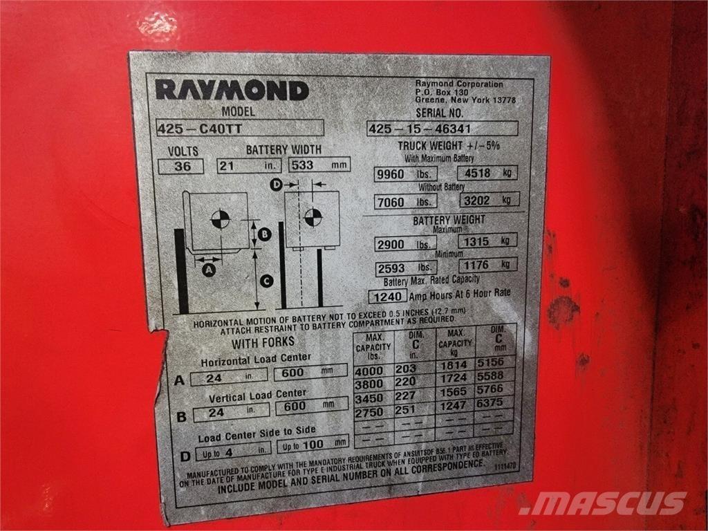 Raymond 425-C40TT Stavebnictví - ostatní