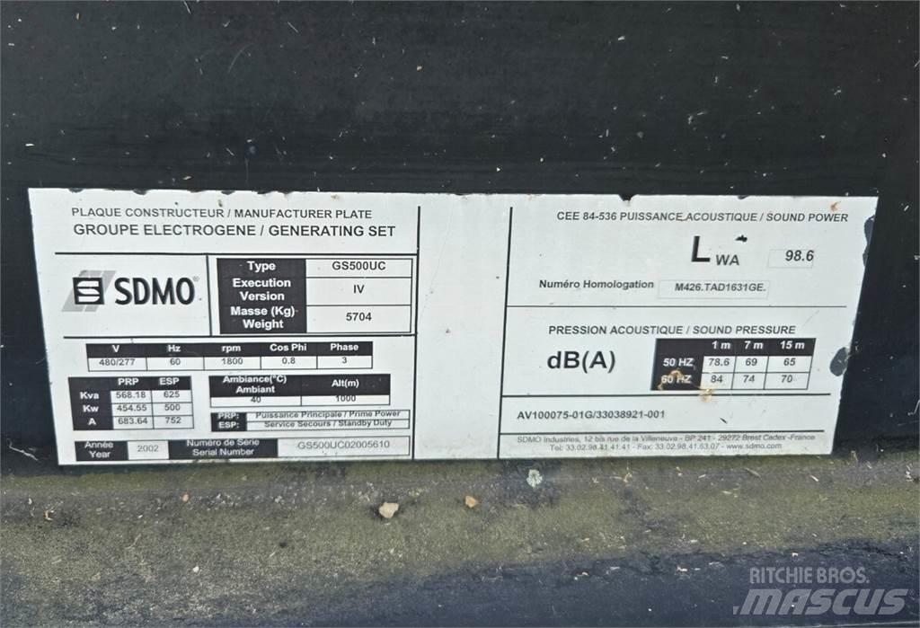 Sdmo GS500UC Naftové generátory