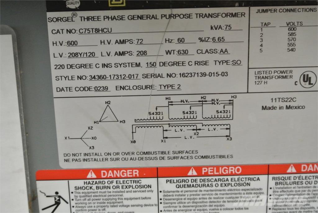  SQUARE D C75T8HCU Stavebnictví - ostatní