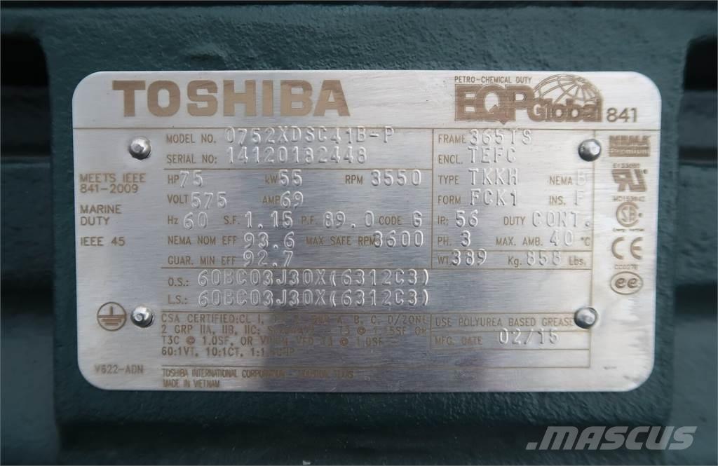  TOSHIBA 0752XDSC41B-P Průmyslové motory