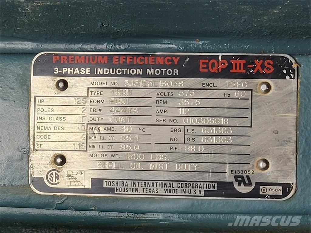  TOSHIBA 3J5125L1S058 Průmyslové motory