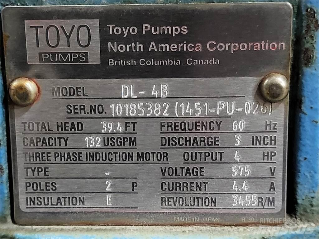 Toyo PUMPS DL-4B Vodní čerpadla