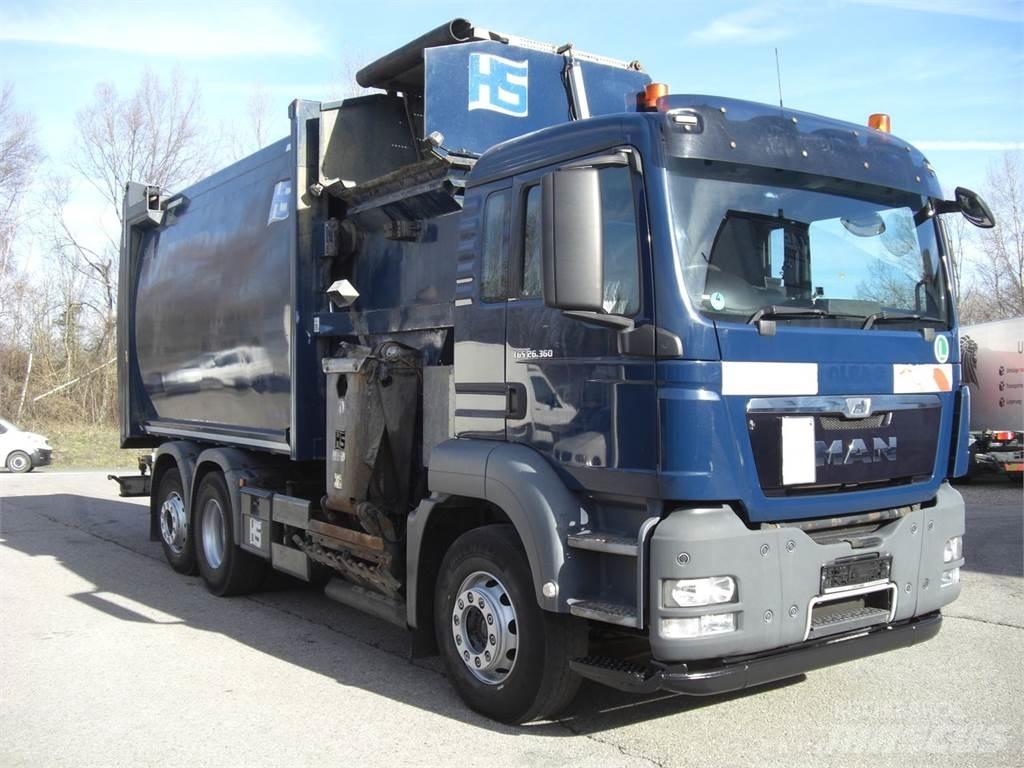 MAN 26360FNLL / RECHTSGEST. Popelářské vozy