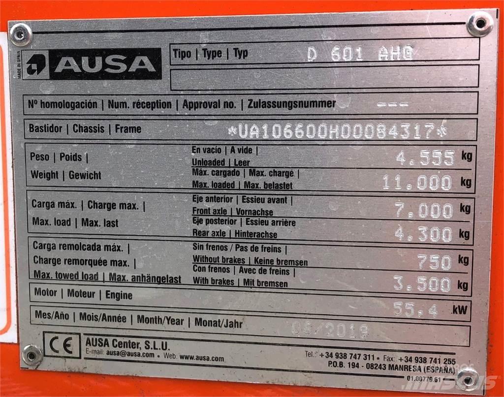 Ausa D601AHG Vyklápěcí dempry