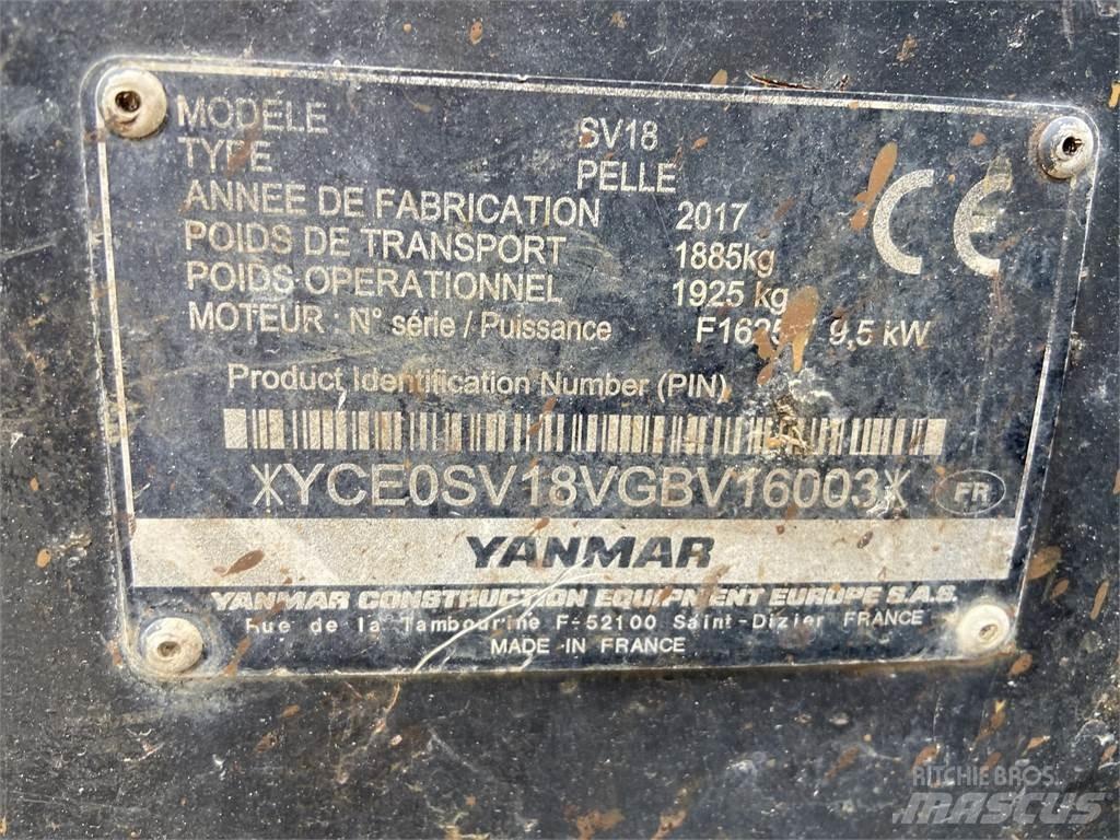 Yanmar SV18 Mini rýpadla < 7t