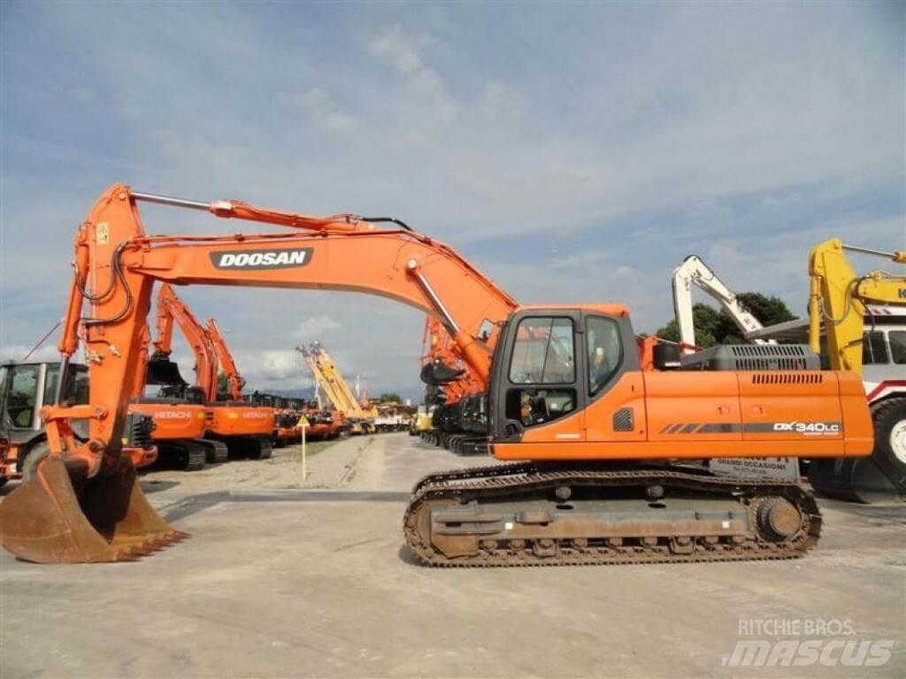Doosan DX340LC Pásová rýpadla