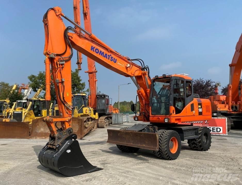 Komatsu PW180-7EO Kolová rýpadla
