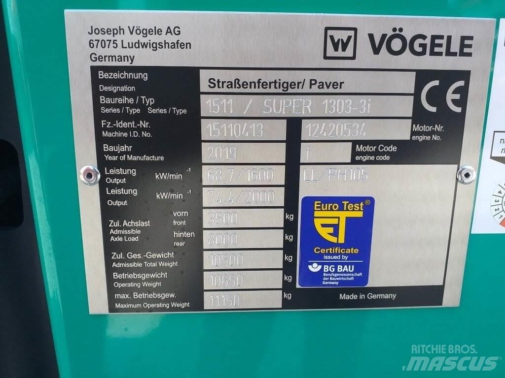 Vögele Super 1303-3i Finišery