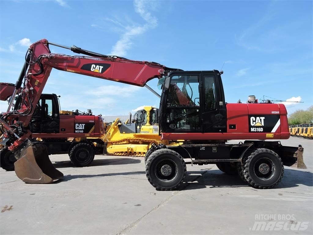 CAT M316D Kolová rýpadla