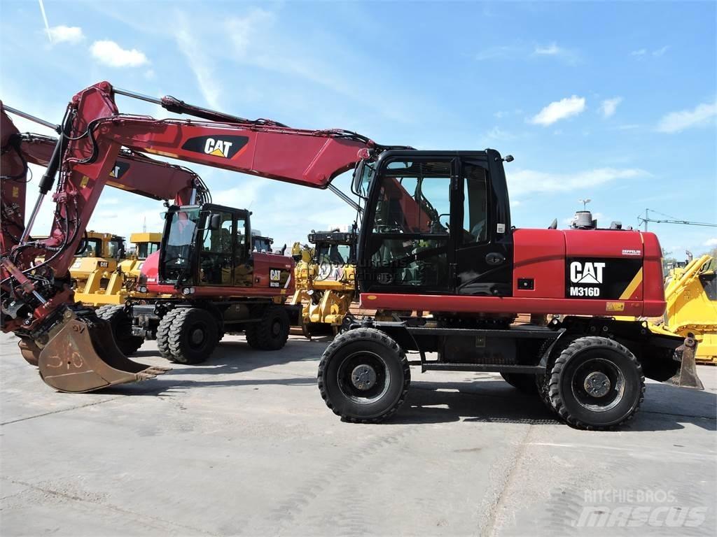 CAT M316D Kolová rýpadla