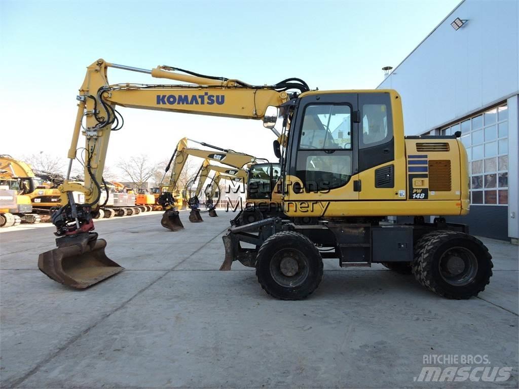 Komatsu PW148 Kolová rýpadla