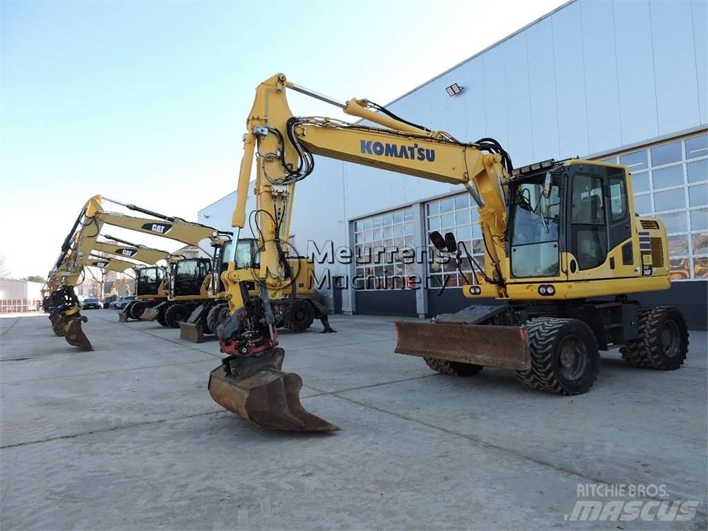 Komatsu PW148 Kolová rýpadla