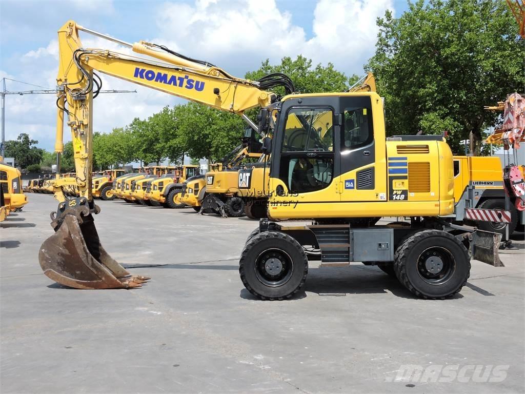 Komatsu PW148 Kolová rýpadla