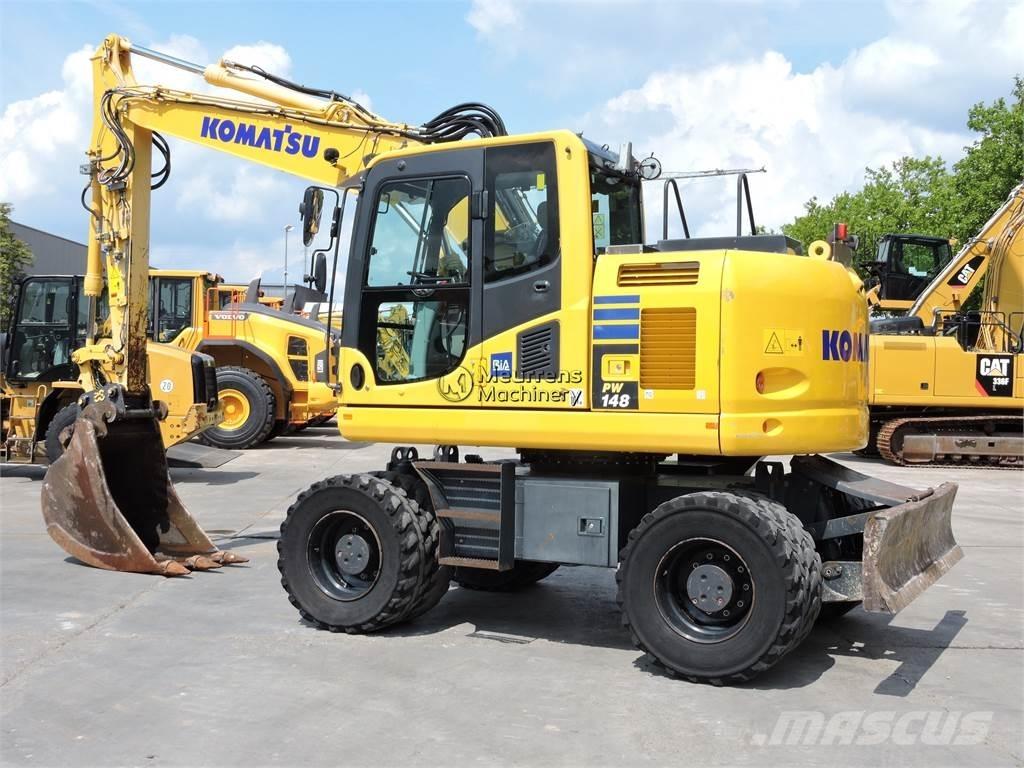 Komatsu PW148 Kolová rýpadla