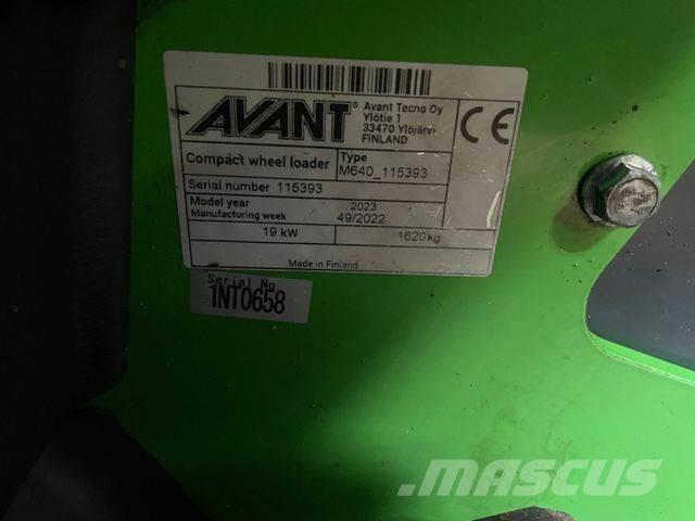 Avant Tecno 640 Kolové nakladače