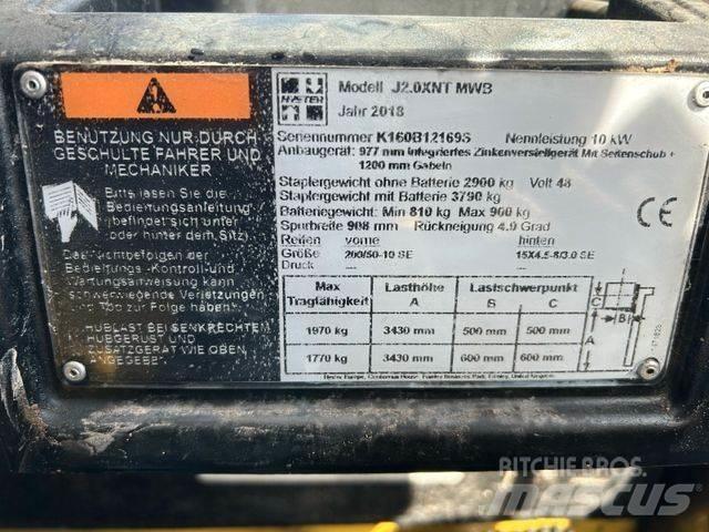 Hyster J2.0XNT MWB Akumulátorové vozíky
