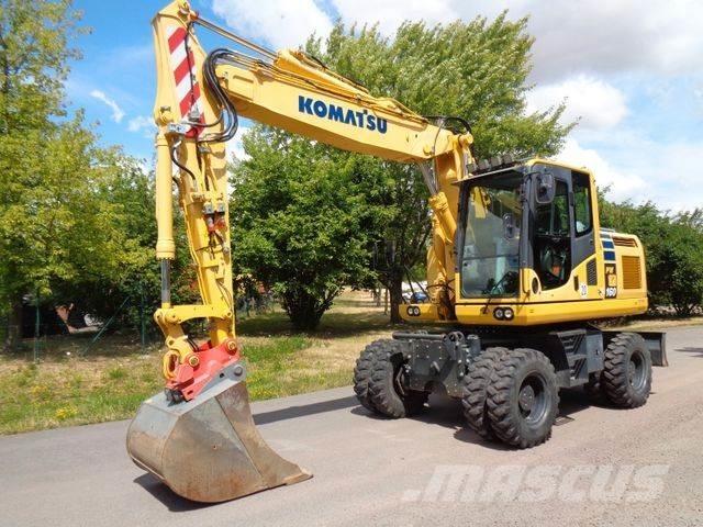 Komatsu PW 160-10 Kolová rýpadla