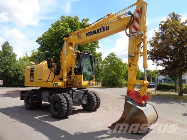 Komatsu PW 160-10 Kolová rýpadla