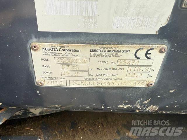 Kubota KX080-3 Mini rýpadla < 7t