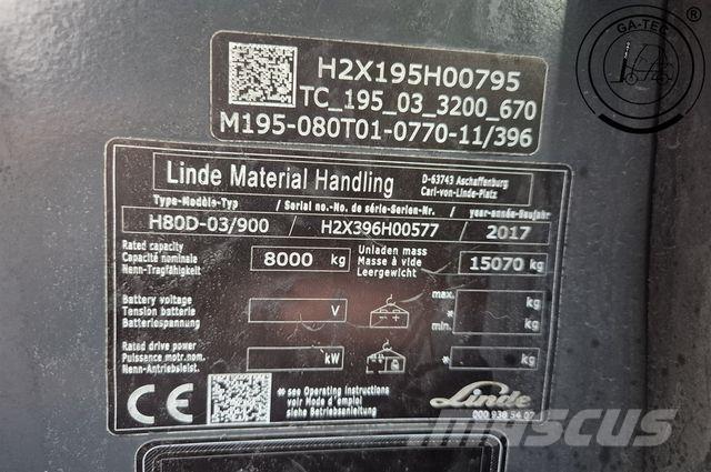 Linde H80D-03/900 Dieselové vozíky