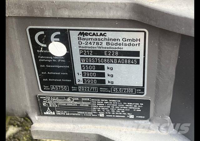 Mecalac AS 750 Kolové nakladače