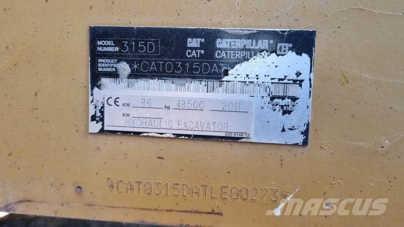 CAT 315DL Pásová rýpadla