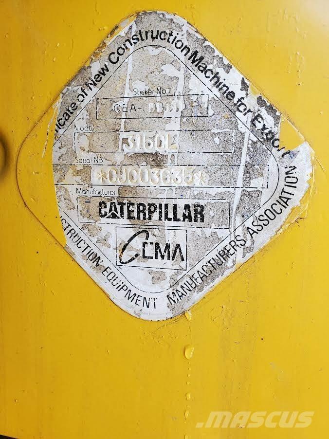 CAT 315CL Pásová rýpadla