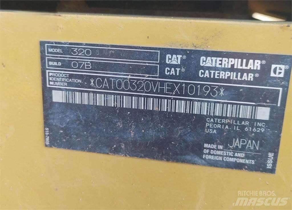 CAT 320 Pásová rýpadla