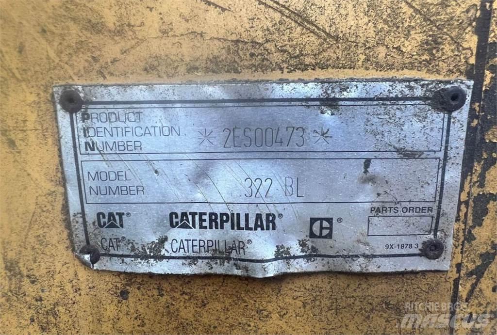 CAT 322BL Pásová rýpadla