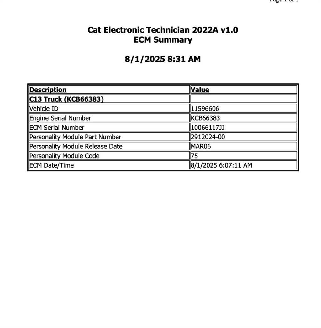 CAT C13 Elektronika
