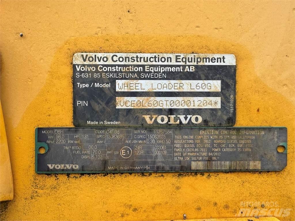 Volvo L60G Kolové nakladače