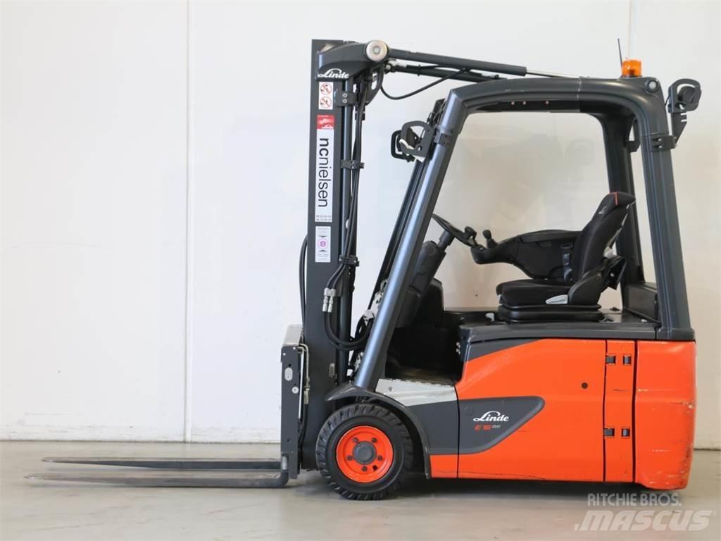 Linde E16/386-02 EVO Akumulátorové vozíky